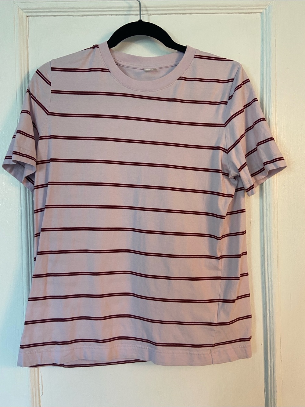 ARKET Purple Stripe Tee - Picture 3 of 6